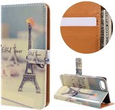 PU Leren Wallet iPhone 7/8/SE 2020 - Eiffeltoren