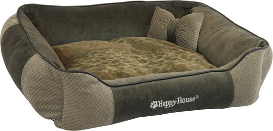 Happy-House Mand Rechthoek Luipaard 45x55x20 cm Bruin