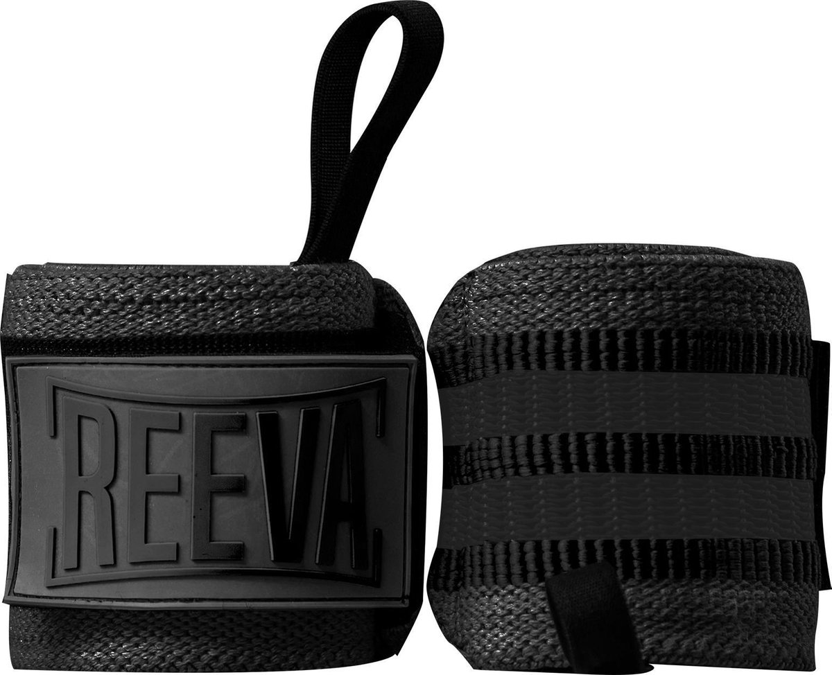 Reeva Wrist Wraps Zwart - Wrist Wraps geschikt voor Fitness, Crossfit en Krachttraining - Wrist Wraps voor Heren en Dames - reeva