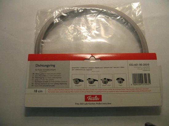22 cm afdichtring voor Fissler, snelkookpan, reserveonderdelen voor Fissler snelkookpan Blue Point, Vitavit Royal, Magic en Vitaquick tot 2009, 3866700201, 3866700205, 22 cm