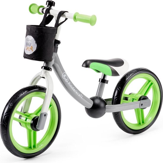 Kinderkraft Loopfiets 2way next Green-Grey | bol.com