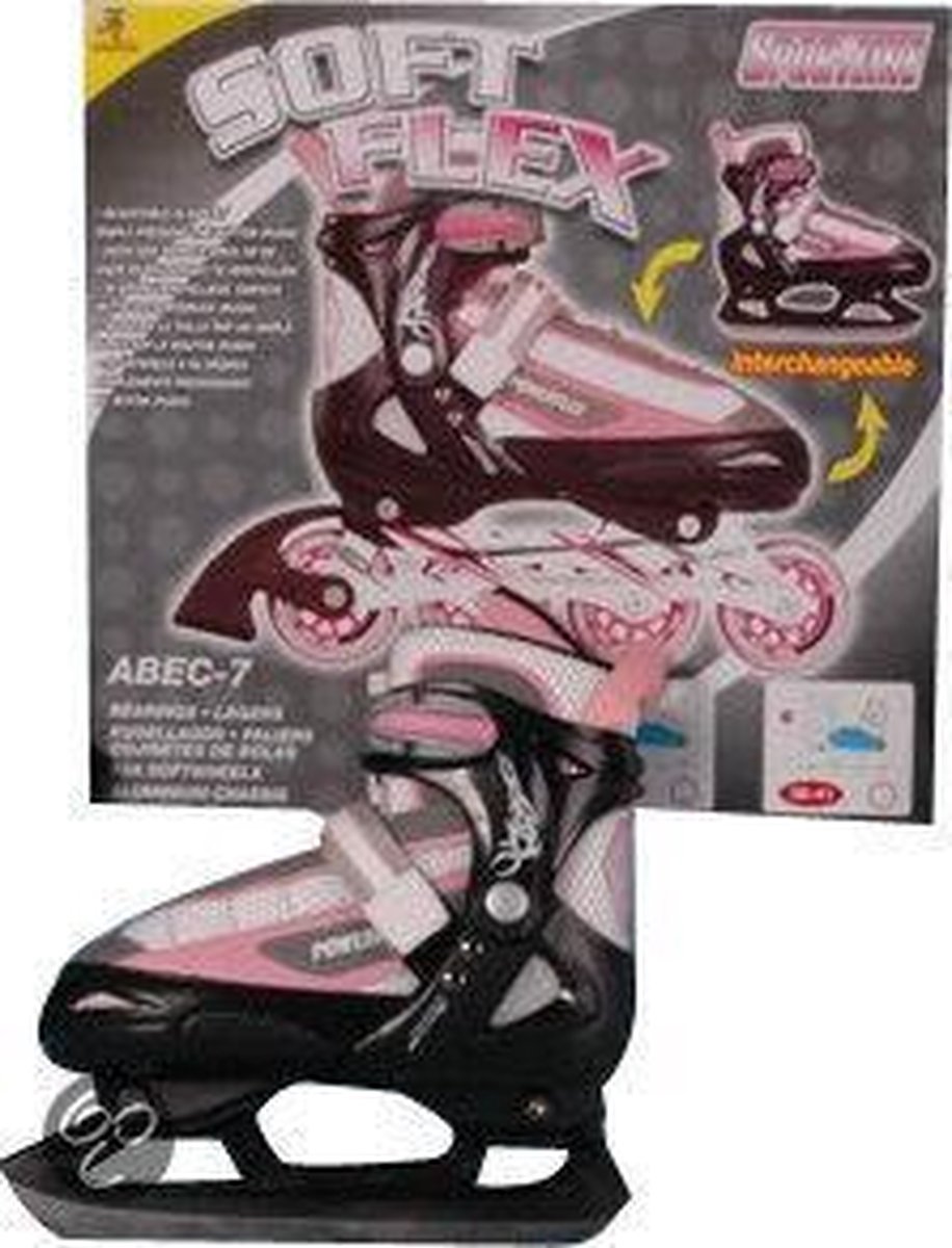 Sportline 2-in-1 Schaatsen en Inline Skates - Maat 34-37 | bol.com