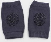 Luxe kniebeschermers kneepads voor baby en peuter - unisex 6-18 mnd - bescherming van knieën en kleding - 1 paar donkergrijs - DisQounts