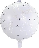 Folat - Communie Folieballon Wit - 43 cm