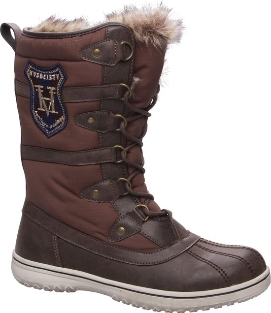 HV Polo Winter Boots - Dark Brown - Maat 36 | bol.com