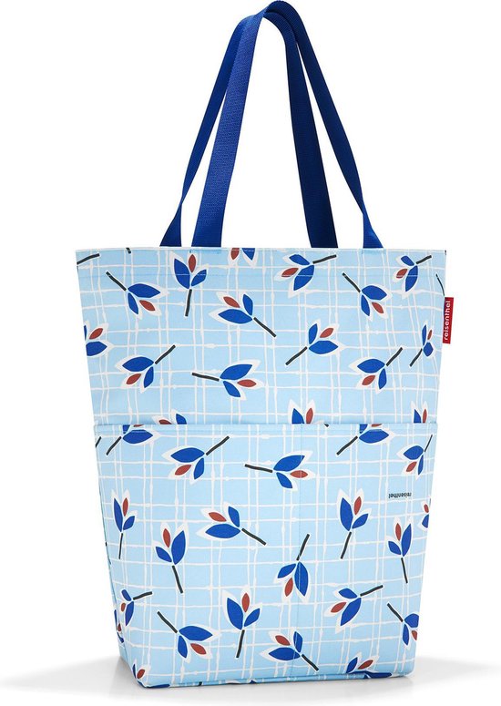 Reisenthel Cityshopper 2 Shopper - Boodschappentas - Polyester - 25 L - Leaves Blue Lichtblauw;Wit