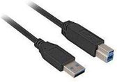 Sharkoon USB 3.0 A Male naar USB 3.0 B Male - 1 m