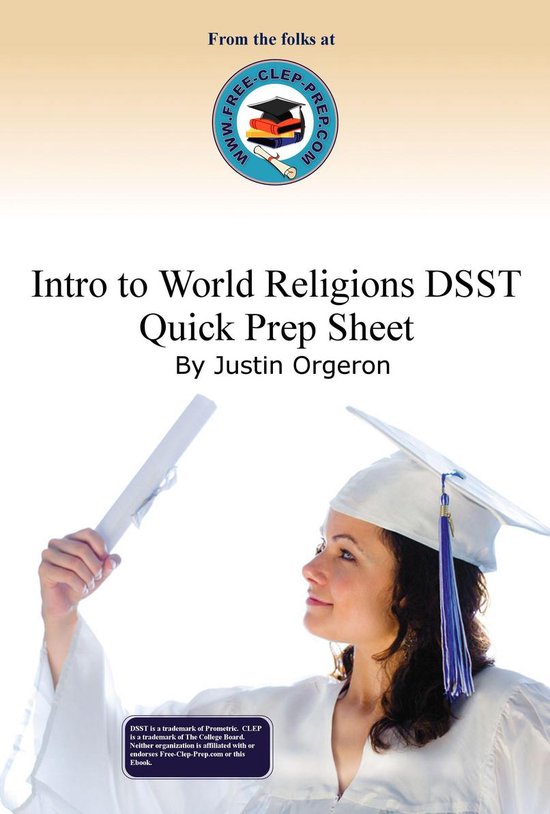 Introduction to World Religions DSST Quick Prep Sheet - cover