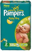 Pampers Baby Dry Value Pack Mini 2x58