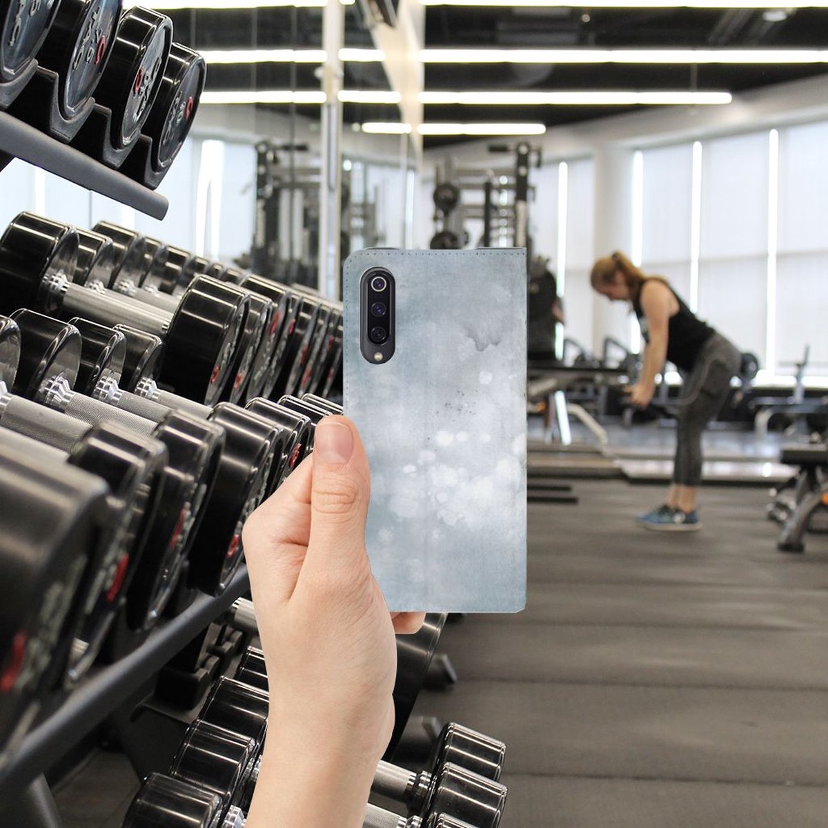 Bookcase Xiaomi Mi 9 Painting Grey