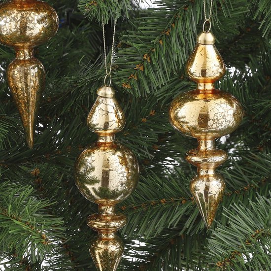 Kerstornamenten, rode en gouden decoraties, 42-delige kerstballen, boomballen hangers, seizoensgebonden decoratieve ornamenten, lichtgewicht vakantiedecoratie voor raam, deur, muur