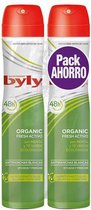 Deodorant Spray Organic Extra Fresh Byly (2 uds)