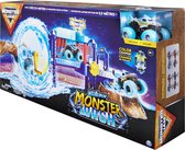 Spin Master Monster Jam, Megalodon Monster Wash, Inclut un monster truck Megalodon qui change de couleur, Jouets interactifs pour l'eau pour enfants à partir de 3 ans