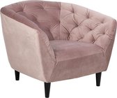 Smuk Velvet Fauteuil Salem Roze