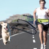 Nixnix - Hardloopriem Hond – Heupriem – Hardlopen – Dog Running Leash – Zwart - Handsfree Looplijn met Heupriem - Hondenriem