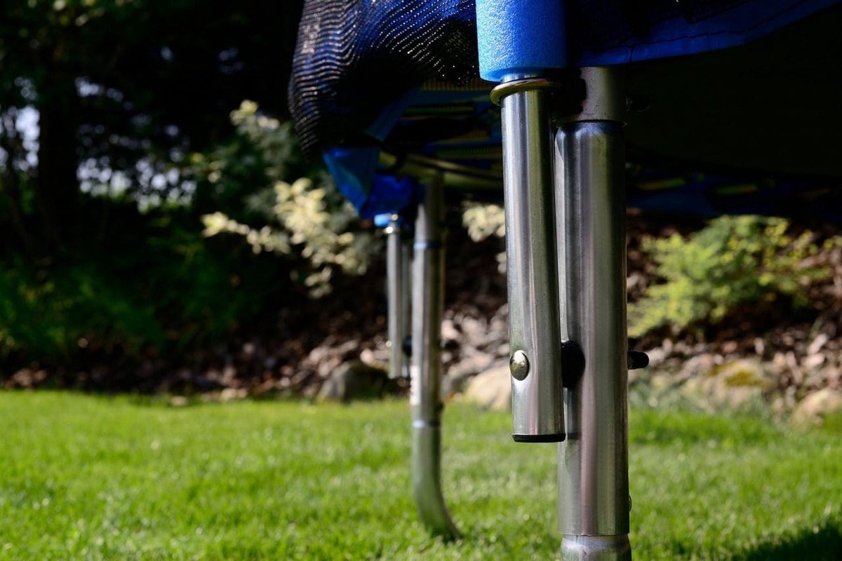 Trampoline - blauw - 183 cm - met veiligheidsnet – foto 8