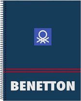 Schrijfblok Benetton Navy A4 Marineblauw