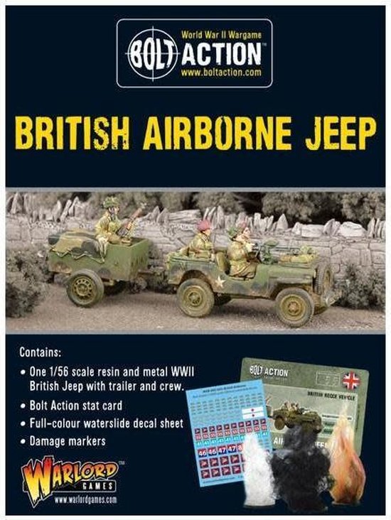 Afbeelding van het spel British Airborne Jeep & Trailer