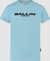 Ballin Amsterdam -  Jongens Regular Fit   T-shirt  - Blauw - Maat 128