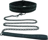 Middernacht Kanten Halsband en Riem Sportsheets SS520-03