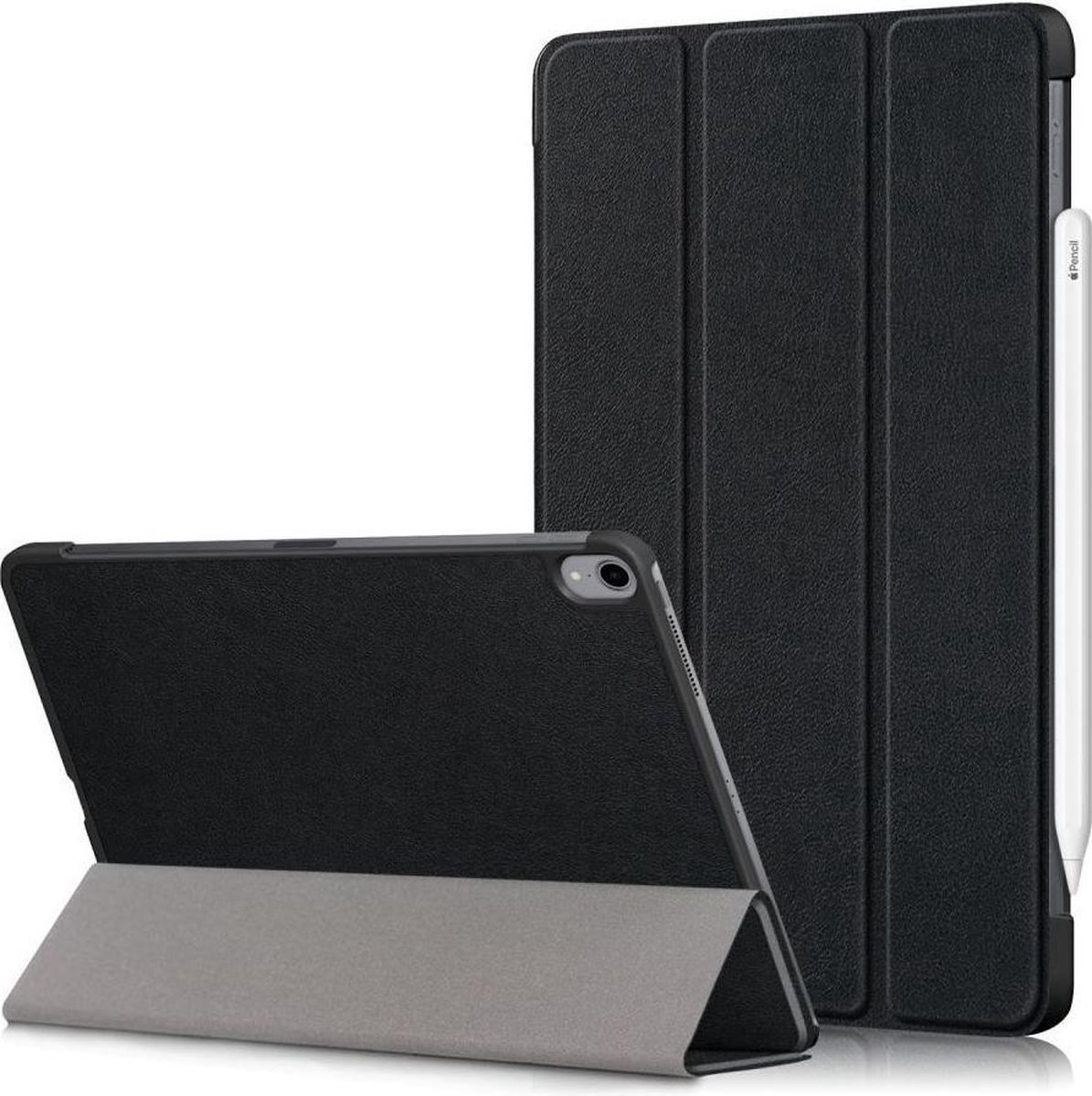 iPad Air 2020 / 2022 Hoesje Tri-Fold Book Case Zwart