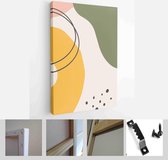 Set of backgrounds for social media platform, stories, banner with abstract shapes, fruits, leaves, and woman shape - Modern Art Canvas - Vertical - 1647144955 - 115*75 Vertical