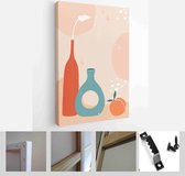 Abstract still life in pastel colors. Collection of contemporary art - Modern Art Canvas - Vertical - 1723908694 - 115*75 Vertical