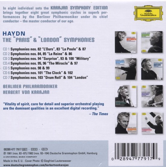Herbert Von Karajan - 6 Paris & 12 London Symphonies (7 CD) - Herbert Von Karajan