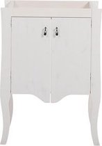 Wastafelonderkast 60 cm Wit - Witte Badkamer Kast Brenna - Luxe Wastafel Meubel - Perfecthomeshop