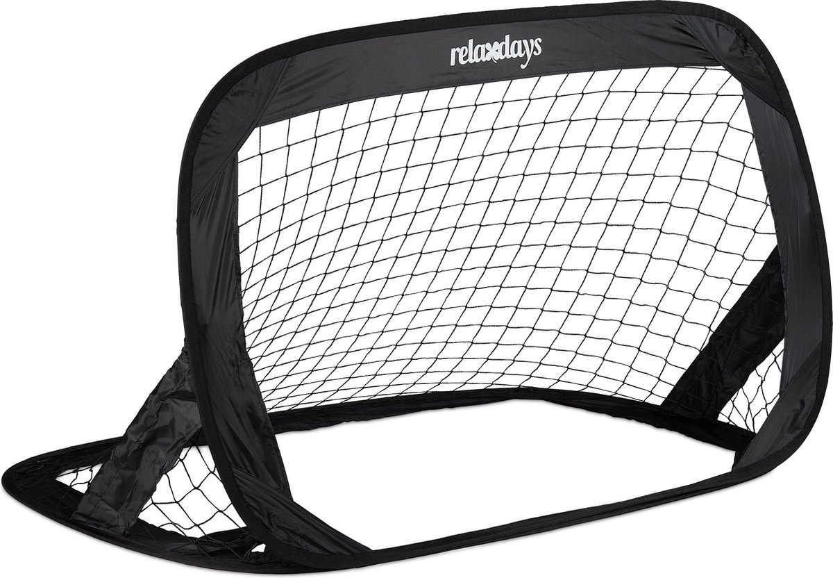 pop-up voetbaldoeltjes - set van 2 - opvouwbaar - kinderen - 77 x 122 cm