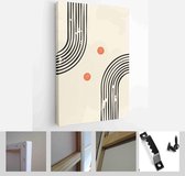 Abstract Illustration in Minimal Style for Wall Decoration Background. Mid century modern minimalist art print - Modern Art Canvas - Vertical - 1874434306 - 80*60 Vertical