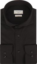Profuomo - Japanese Knitted Overhemd Zwart - 41 - Heren - Slim-fit