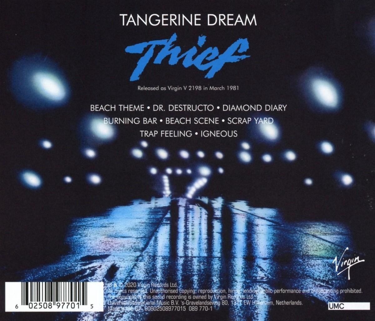 Tangerine Dream Thief (CD) (Remastered 2020) (Original Soundtrack