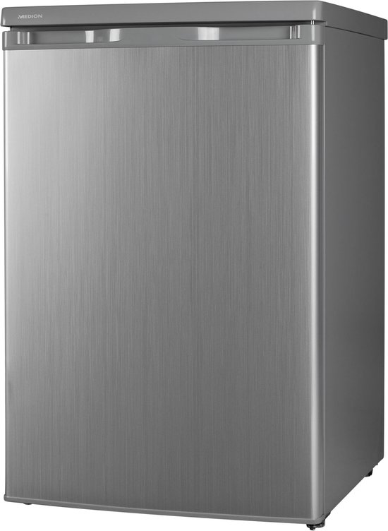 Tafelmodel koelkast - MEDION Koelkast MD 37154 | 127 L inhoud | ontdooifunctie | Verwisselbare deurscharnier | In hoogte verstelbare poten | Zilver