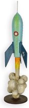 Beeld - metaal beeld - raket No,3 - 40 cm hoog
