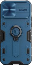Nillkin CamShield Armor Hoesje voor de Apple iPhone 13 Pro Max - Back Cover met Camera Slider Blauw