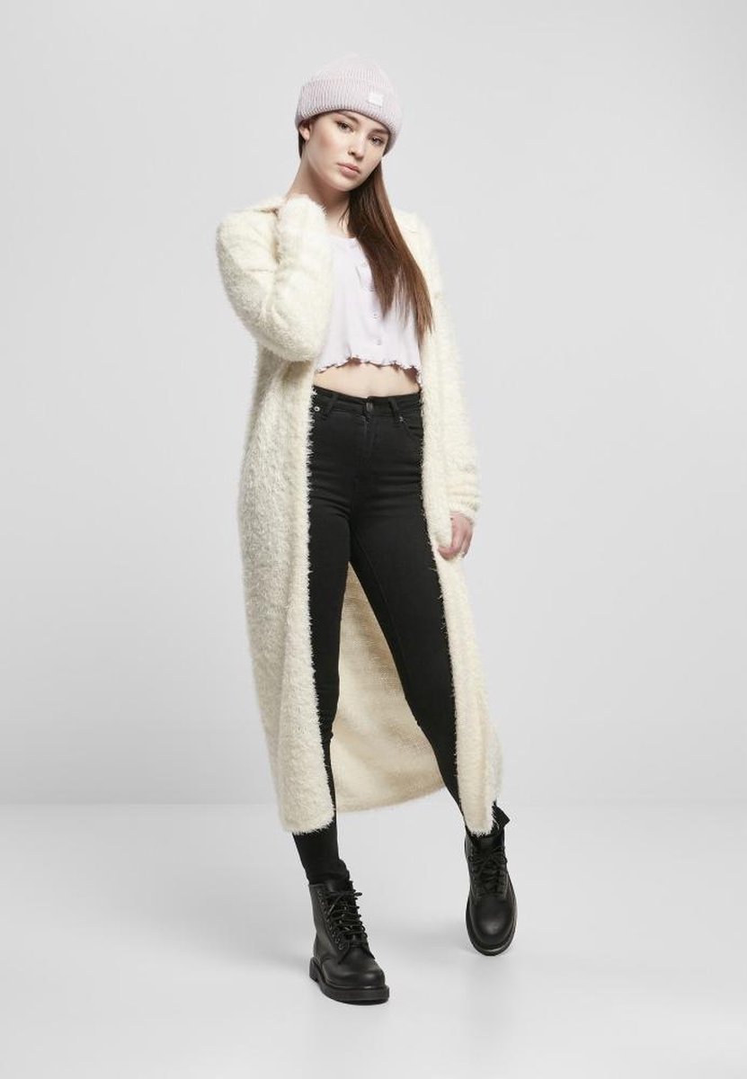 Urban Classics Hooded Feather Cardigan XS Creme