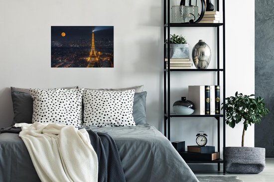 Affiche Paris - Tour Eiffel - Lune - 30x20 cm