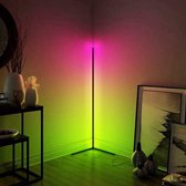Staande LED lamp 140cm wit licht- kleur licht - multi color - afstandsbediening - modern