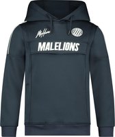 Malelions Junior Sport Warming Up Hoodie - Navy/White - 10 | 140