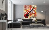 Dimex Red Guitar Vlies Fotobehang 150x250cm 2-banen