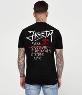 JORCUSTOM JRCSTM Slim Fit T-Shirt - Zwart - Volwassenen - Maat L