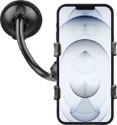 Shop4 - iPhone 13 Autohouder Raam Klem Breed Zwart