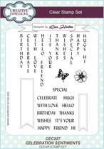 Stempel - Creative Expressions - Celebration A5 clear stamp set