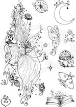 Stempel - Creative Expressions - Pink ink - Clear stamp - Luna fairy