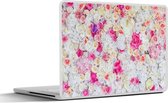 Laptop sticker - 10.1 inch - Rozen - Bloem - Kleuren - 25x18cm - Laptopstickers - Laptop skin - Cover
