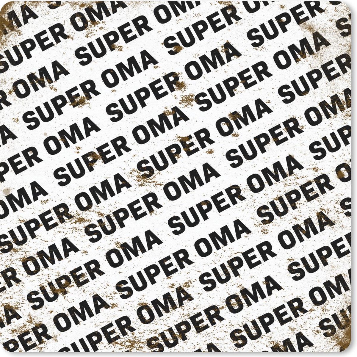Muismat 20x20 cm - Mousepad Oma - Spreuken - Quotes - Super oma - Muismatten