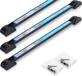 Datona® Magnetische gereedschapshouder, magneetstrip 55 cm (set van 3 stuks) - Zwart