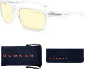 GUNNAR Gaming- en Computerbril - Intercept, Crystal Frame, Amber Tint - Blauw Licht Bril, Beeldschermbril, Blue Light Glasses, Leesbril, UV Filter