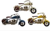 Voertuig DKD Home Decor Decoratief Metaal Motorfiets (3 pcs) (11 x 4 x 5 cm)
